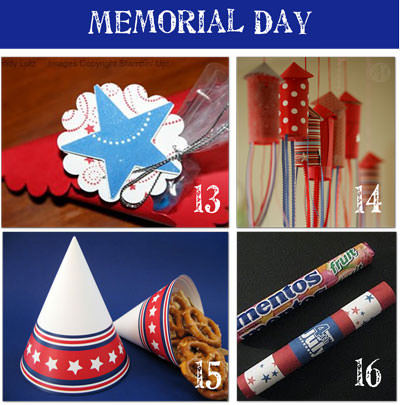 Fourth of July Party Favors holiday crafts Memorial Day Celebration Ideas