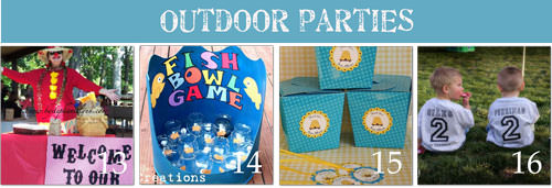 birthday parties Outdoor Themed Birthdays {Carnival, Beach}