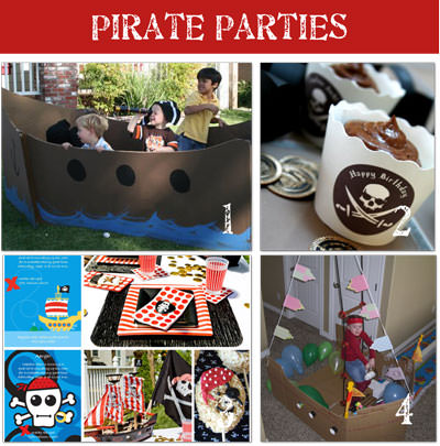 birthday party ideas. Creative Pirate party ideas