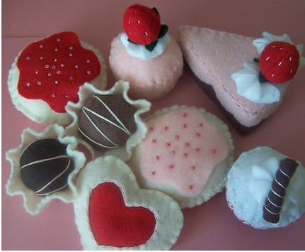 Strawberry Dessert Felt Food cool products Christmas in July Giveaways Jewelry, Felt Food, & Accessories