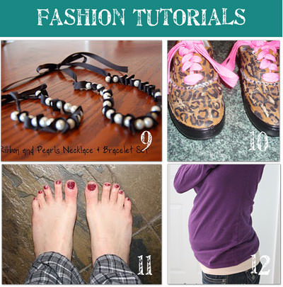  Fashion Tutorials on Diy Fashion   Accessories