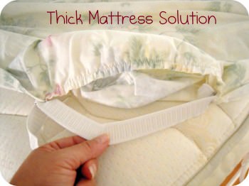 organize Keep Your Sheets on a Thick Mattress