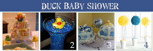 Baby Shower Pato partido idéias Pato bebê idéias do chuveiro {5 partes temáticos}