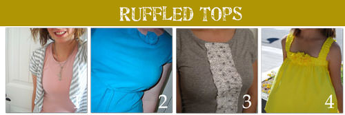Embellished Tops crafts Make Your Own Ruffled Tops