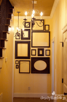 all crafts Decorate Walls with Empty Frames {6 diy ideas}