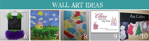 activities for kids 10 Ways to Create Wall Art for Kids