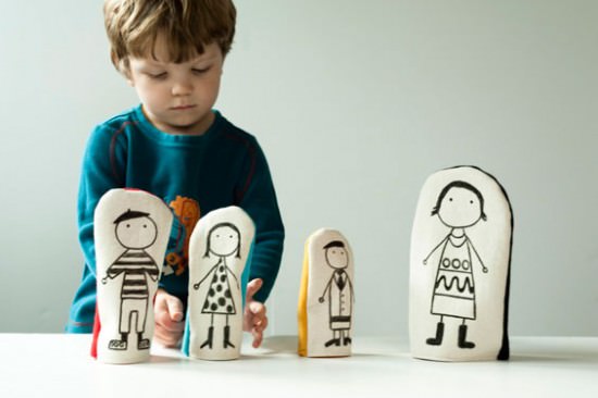 Handmade Kids How-To: Fabric Nesting Dolls activities for kids 38 Kid Crafts and Boredom Busters for Spring Break