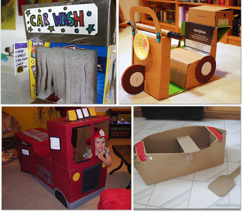 The Pre-K Reporter: 32 Things to Make Using a Cardboard Box!