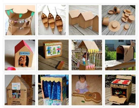 activities for kids 32 Things to Make Using A Cardboard Box {diy}