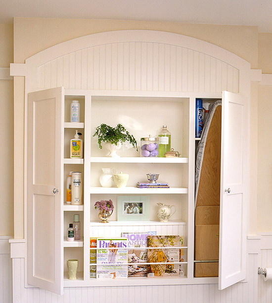 Cottage Style Wall Unit all crafts Laundry Room: 8 Ideas To Conceal An Ironing Board