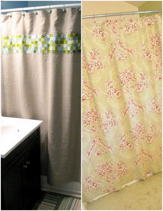 all crafts 10 Ways to Spice Up Your Shower Curtain!