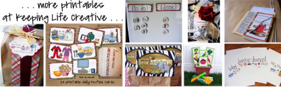 KeepingLifeCreative_printables collage all crafts Youve been BOOD Collection {printable}