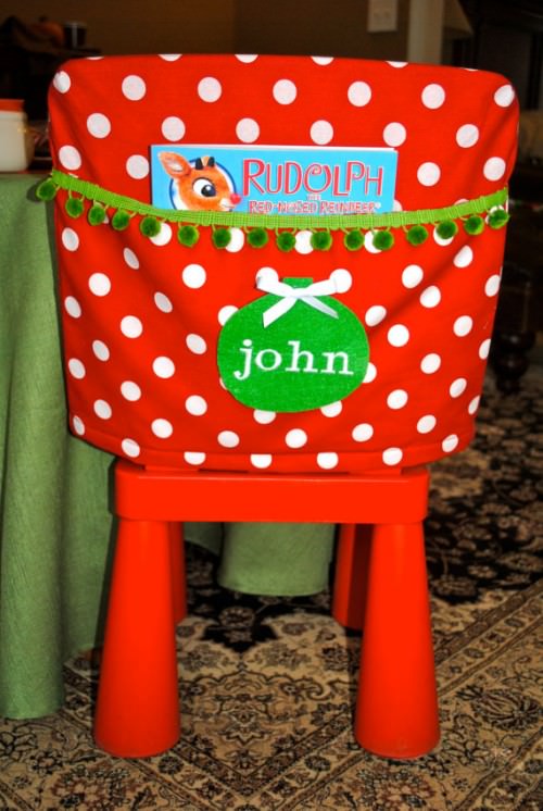 Christmas Chair Covers all crafts 25 Gorgeous Chair Covers and Festive Chair Backs To Make