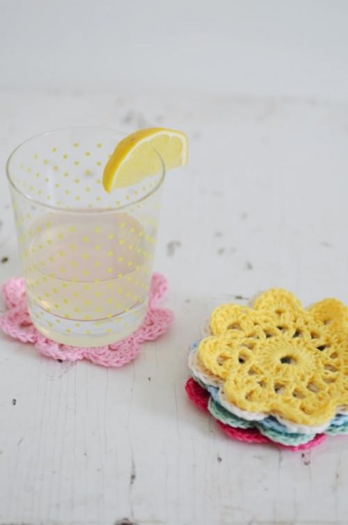 Flor Coasters Crochet all crafts 16 How To Crochet Flowers and Bag Patterns