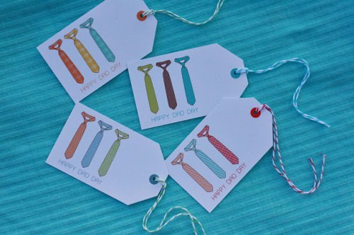 Pai laço Etiquetas Dia all crafts 18 Fathers Day Printables {cards, gifts, and decor}