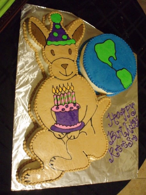 Kangaroo bolo de aniversário all crafts 43 Creative Zoo Animal Birthday Party Themes