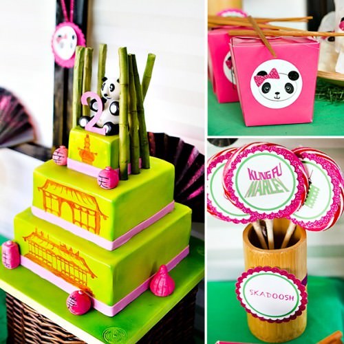 Rosa & Green Kung Fu Panda festa de aniversário all crafts 43 Creative Zoo Animal Birthday Party Themes