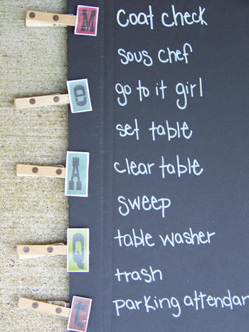 Clothespin Gráfico Chore {free printable} atividades para crianças 33 Coisas Crafty fazer com pregadores de roupa {fáceis!}