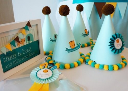 bebê azul Birthday Party Tiger all crafts 43 Creative Zoo Animal Birthday Party Themes