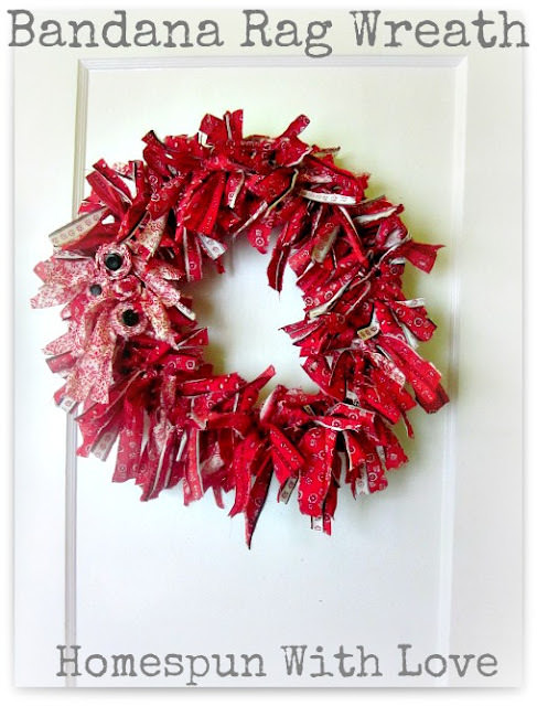 Bandana Rag Wreath Bandana Wreath