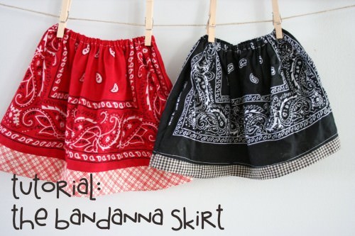 Bandana Skirt Tutorial Bandana Skirt