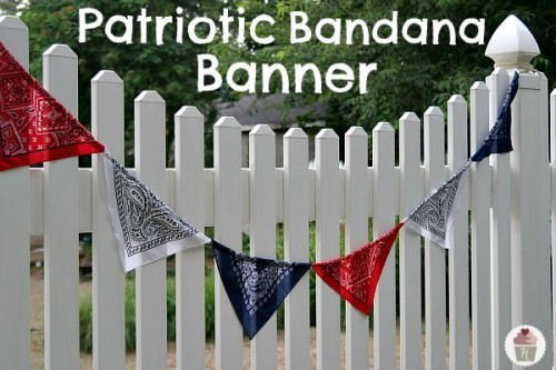 Patriotic Bandana Banner Bandana Banner